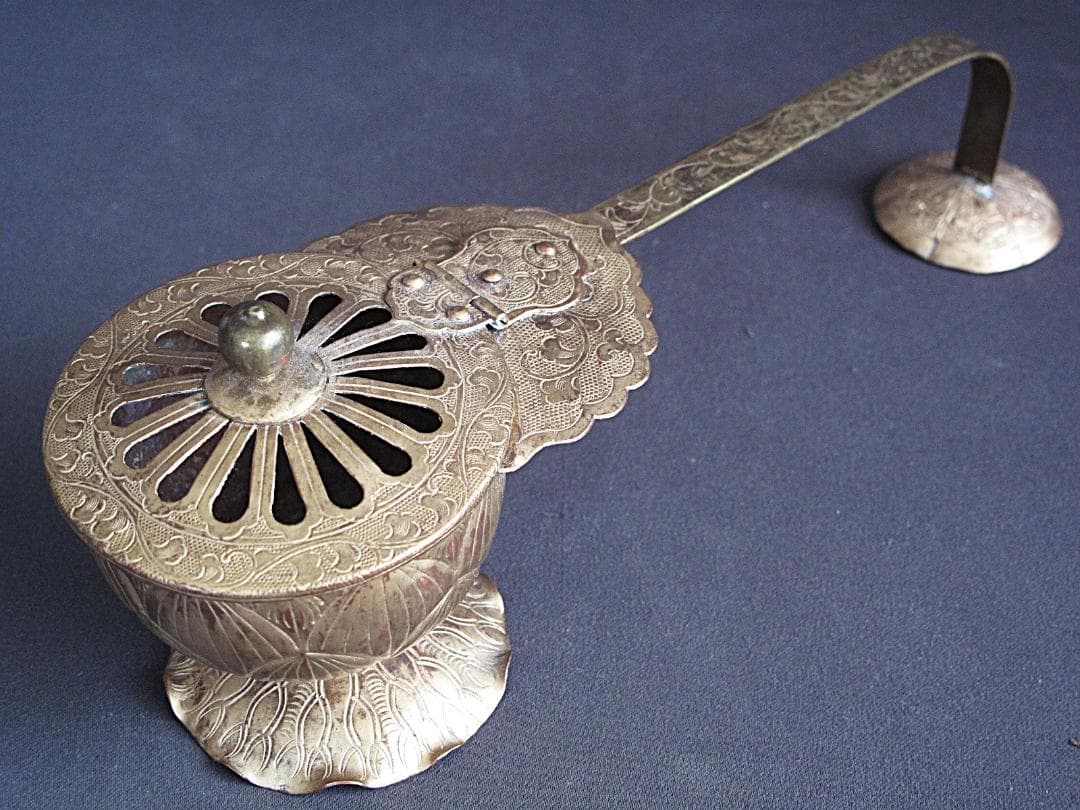 時代!! 法具『柄香炉』仏具 長29㎝