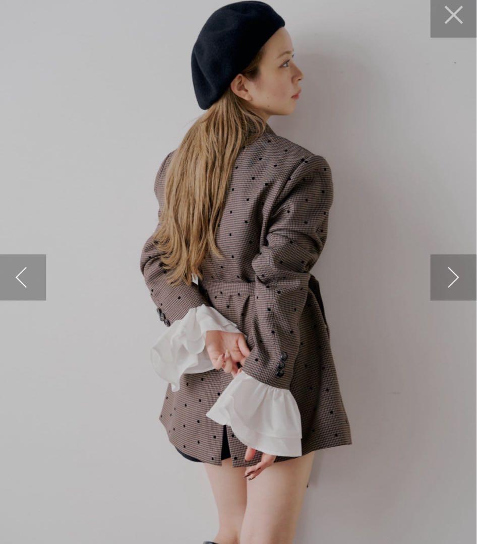 Chico 【yuzuコラボ企画】取外し可 / 袖フリルオーバージャケット