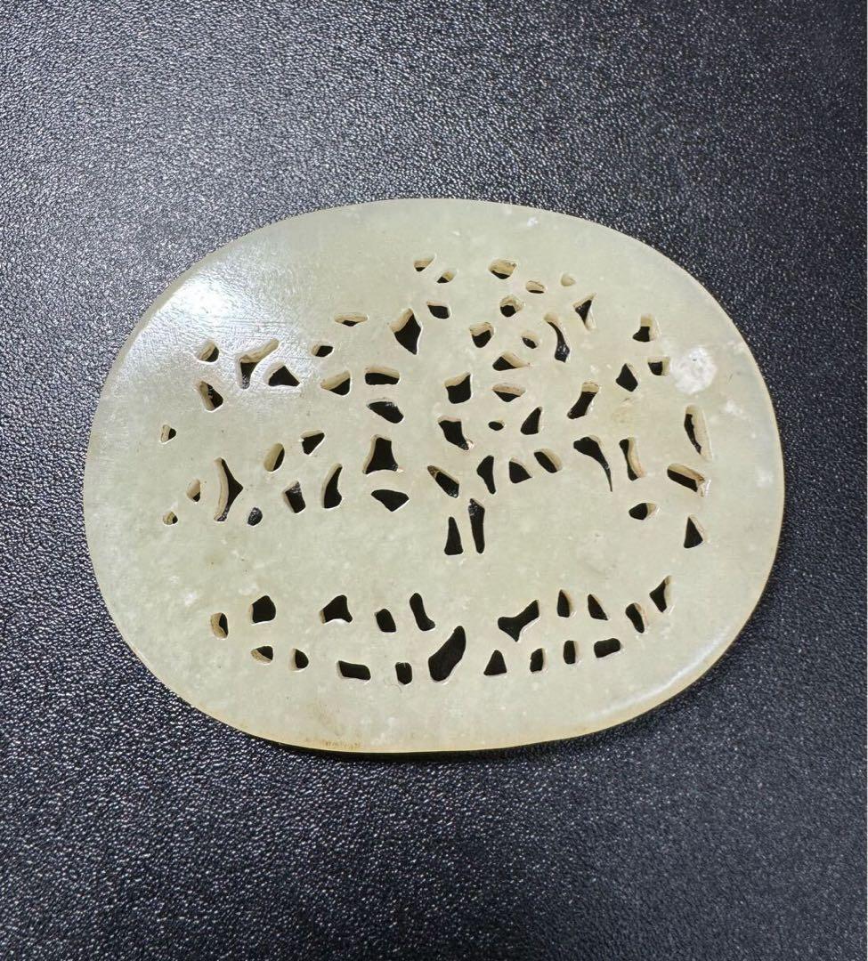 仙鶴の舞 清時代 和田玉 中国伝来 飾り物 細密雕刻 極細工 掛件 賞物