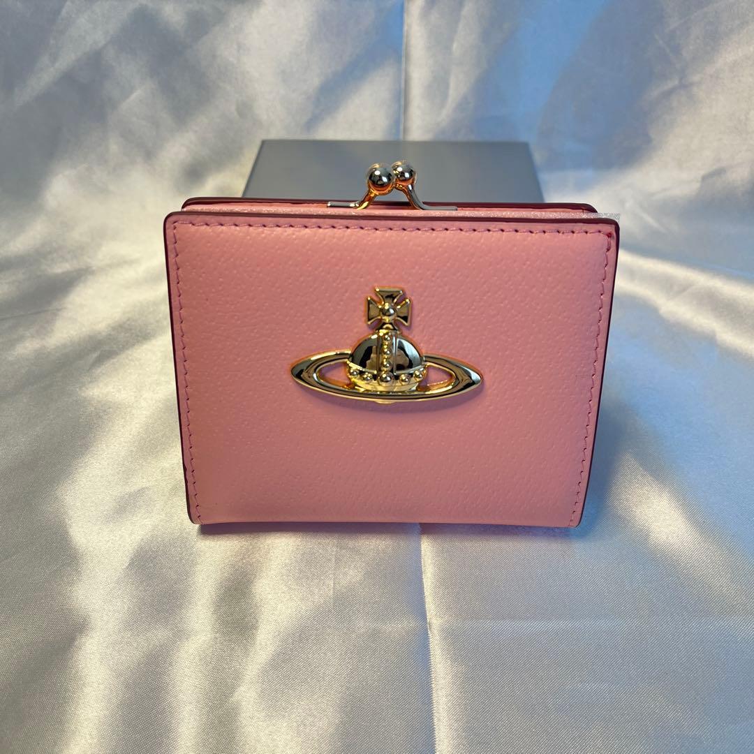 新品 Vivienne Westwood ピンク 二つ折り財布 バレンタイン