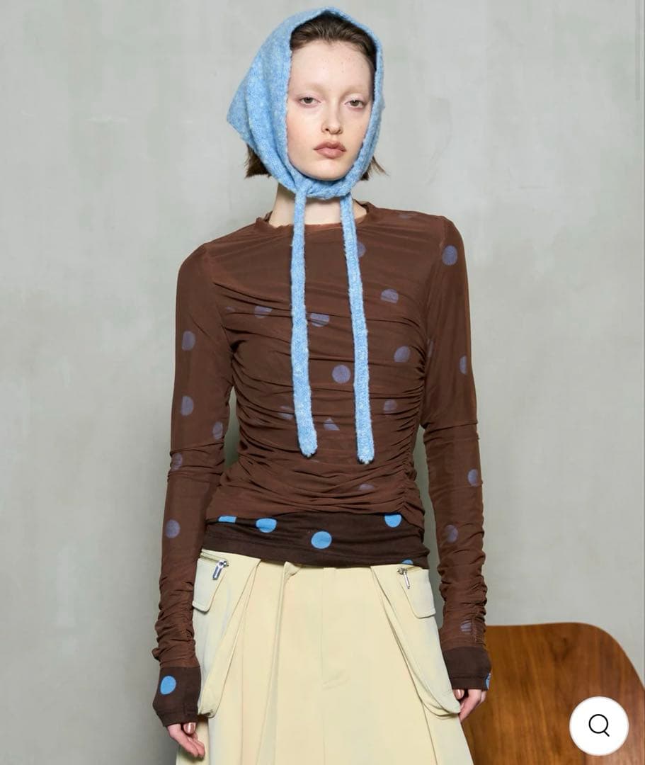 メゾンスペシャル　シアードットレイヤードトップス