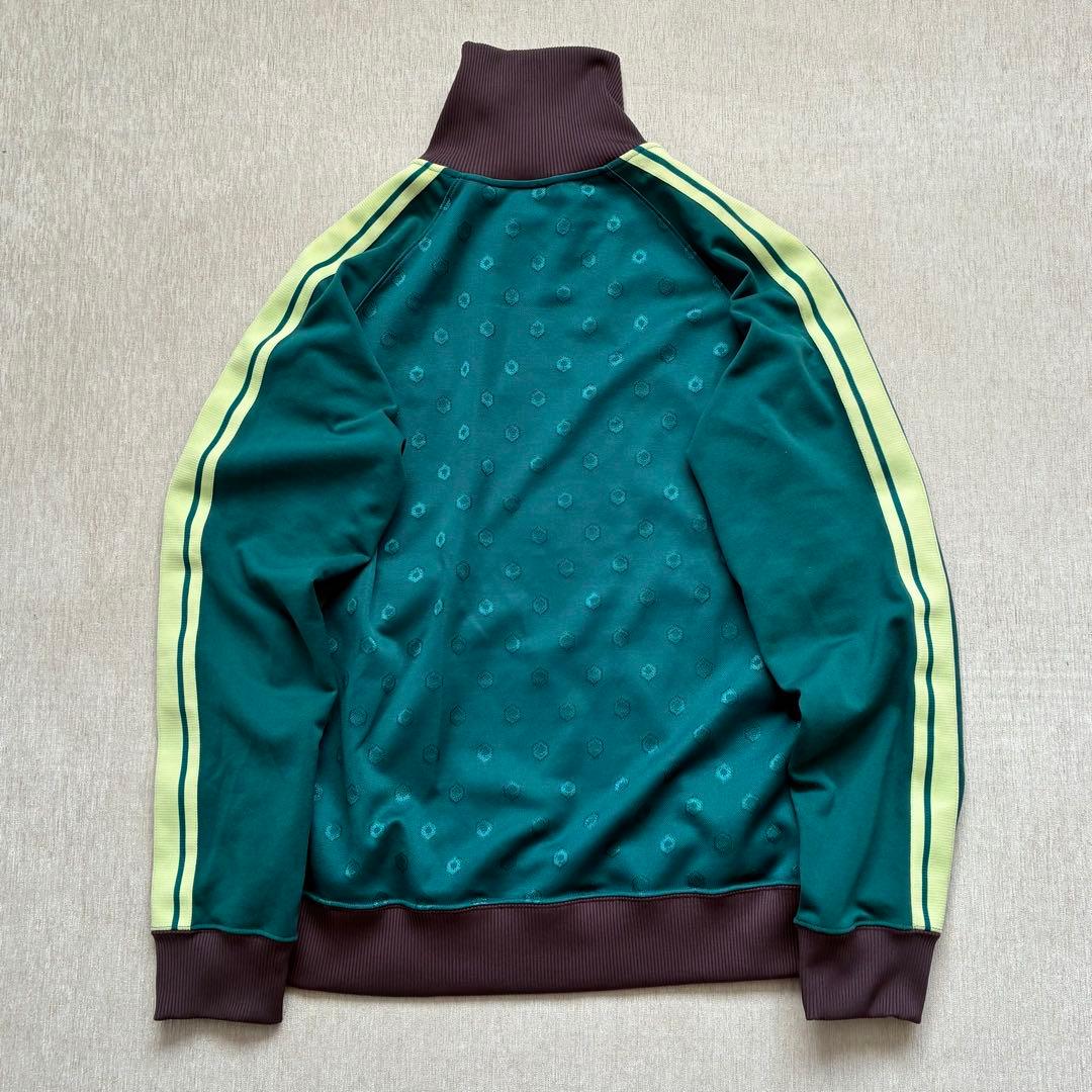 Onitsuka Tiger トラックジャケット　グリーン　サイドライン　総柄