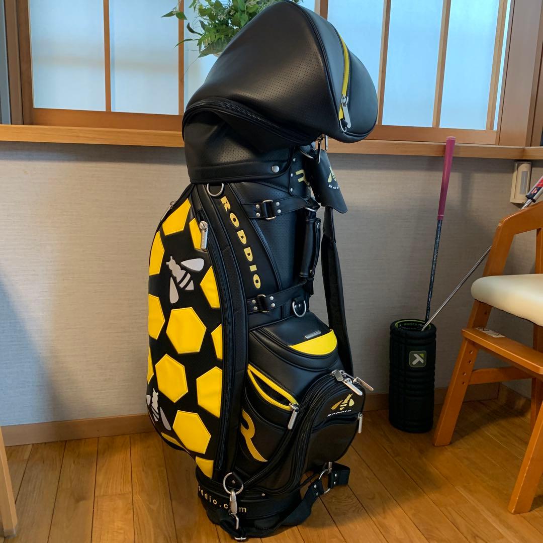 Roddio ロッディオ　ゴルフキャディバッグ 黒と黄色