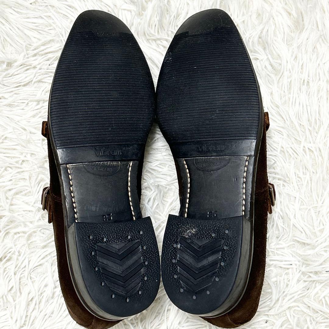 ✨良品✨SCOTCH GRAIN F-910ダブルモンク ブラウン レザー25㎝