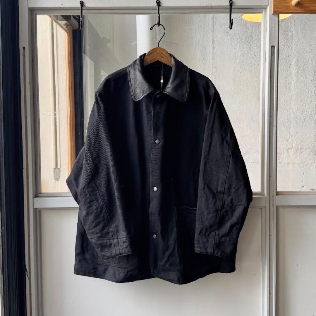 COMOLI 25AW デニムレザーワークジャケット 1