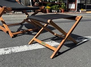  BOTANIA　折りたたみ　デッキチェア　フットレスト