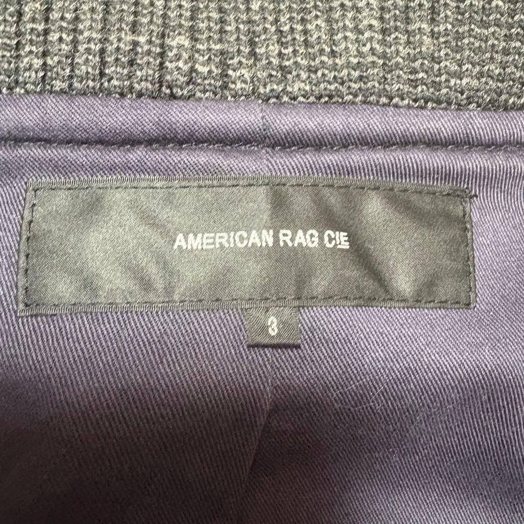 極美品　アメリカンラグシー　スタジャン　ブラック　レザー　メルトン　サイズ3