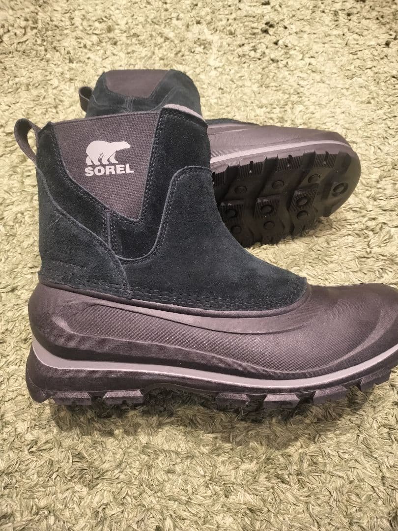 【美品】SOREL バクストン プルオンブーツ Black 28.0