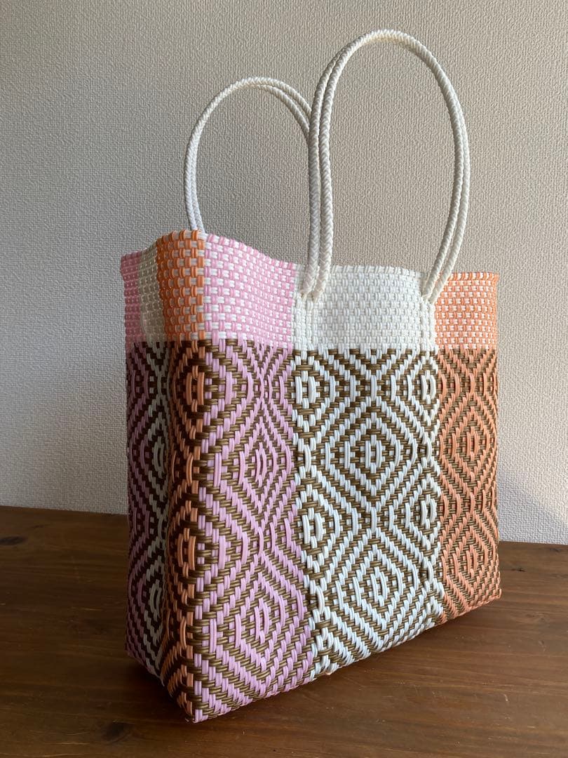 #G19-L1-Lサイズ　メキシコ　オアハカ　メルカドバッグ
