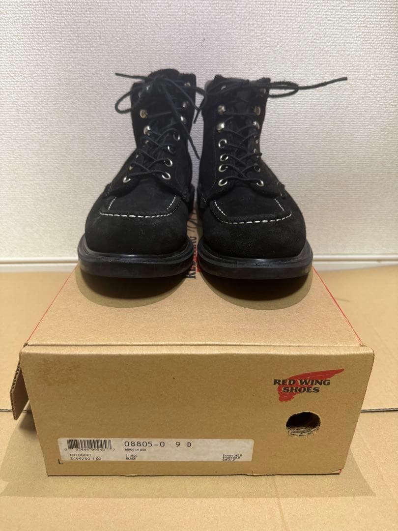 RED WING BEAMS レッドウィングビームス8805 黒スエード27.0