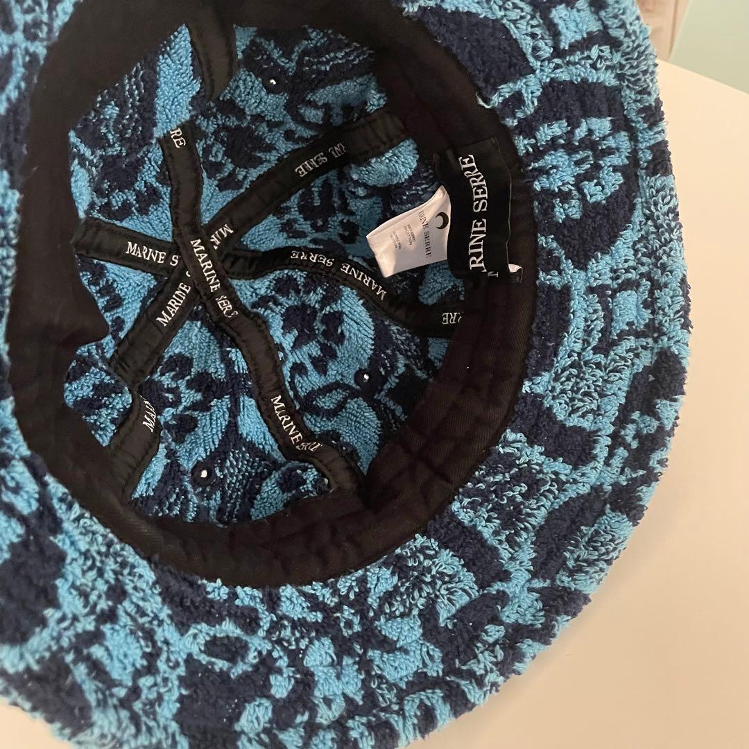 美品)MARINE SERRE バケットハット 100% バスタオル