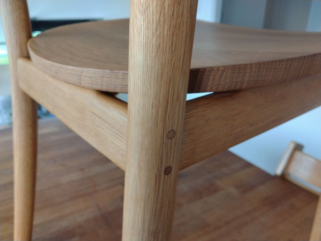 【極美品】MUJI無印良品 オーク無垢材チェア オイル仕上げ 深澤直人