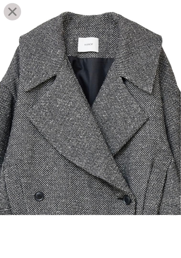 ジャケット・アウター MANOF COCOON LINE SHORT COAT