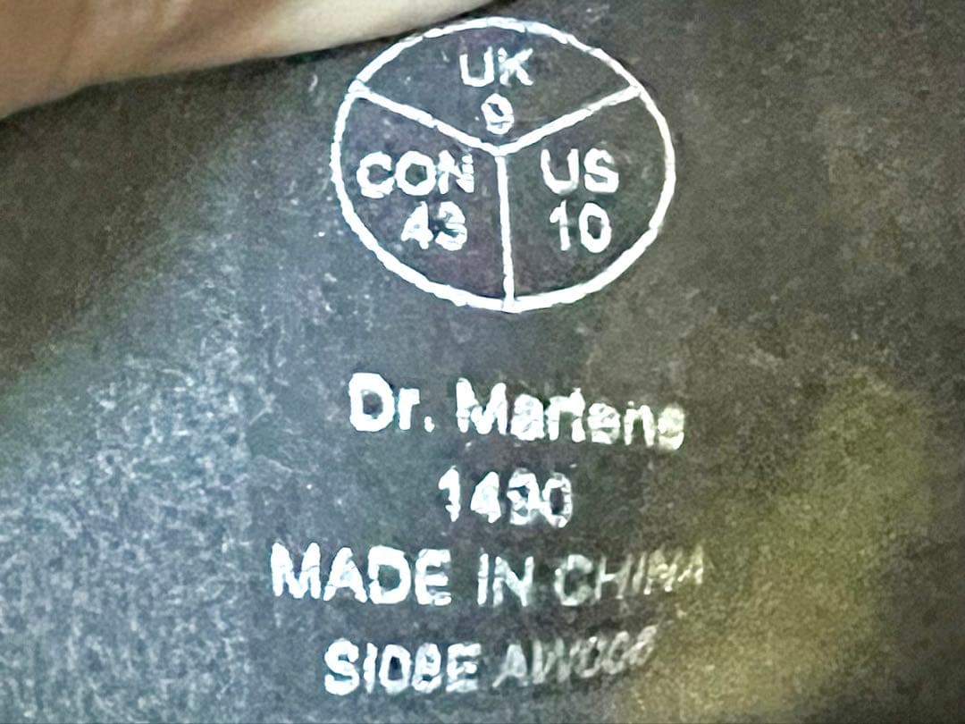 ドクターマーチン 1490 10 ホール ブーツ STANDARD FIT 美品