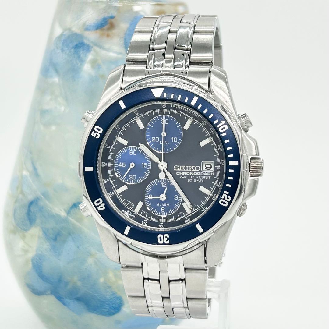 SEIKO セイコー クロノグラフ Y182-6F00 クォーツ 腕時計