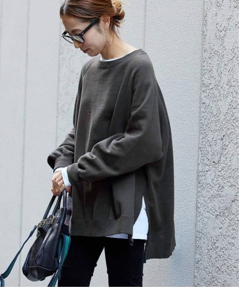 フレームワーク　ラグランポンチョスエット