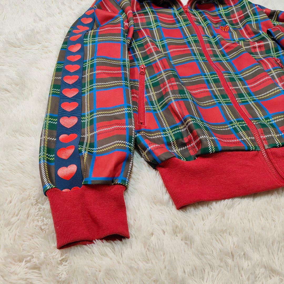 美品✨HEIHEI トラックジャケット 赤 ハート いちご フリーサイズ