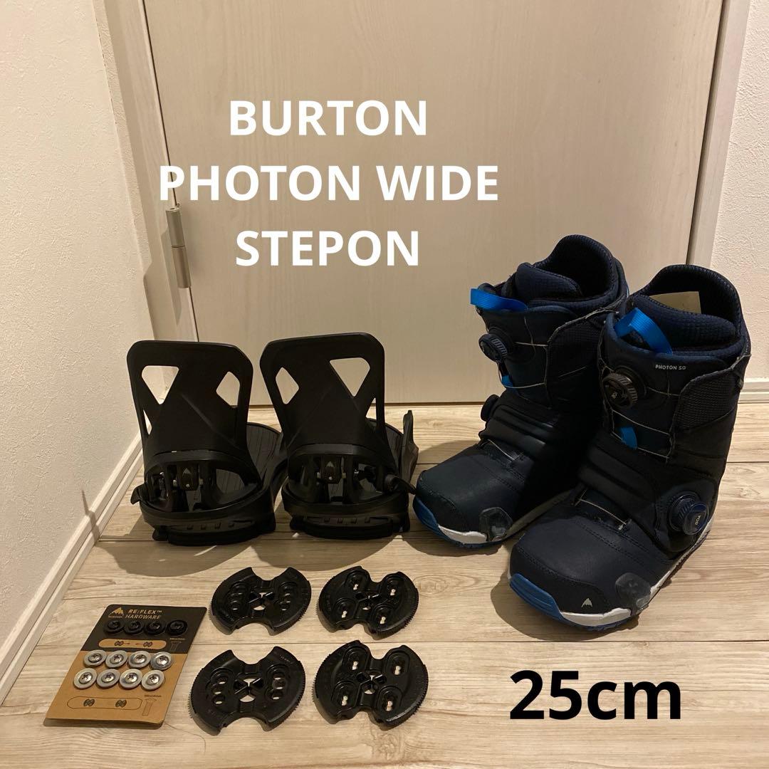 【25cm】 BURTON PHOTON WIDE STEPON バイン付き