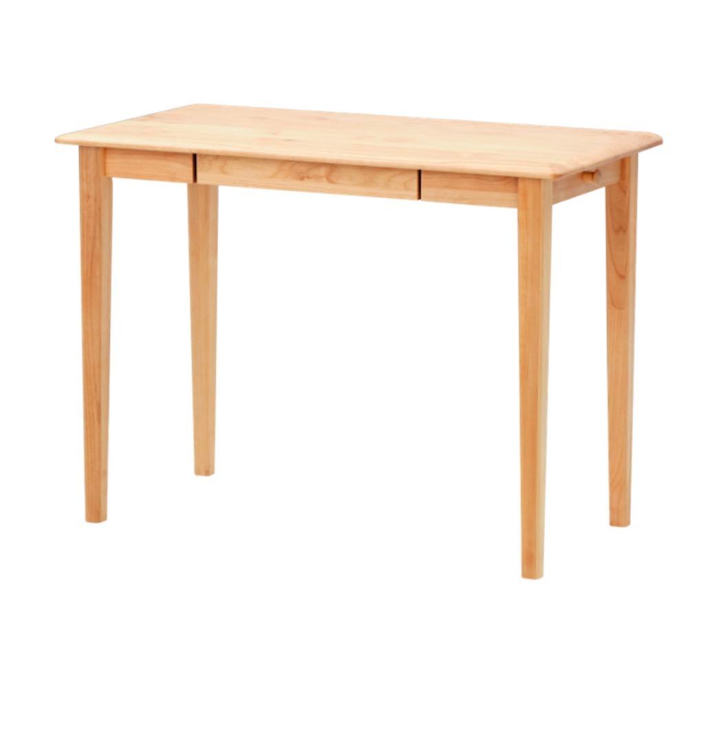 ISSEIKI 一世紀　ナチュラルウッドデスク 引き出し付き