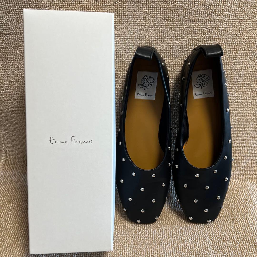 【美品/人気】Emma Francis.フラットスタッズシューズ/箱無し