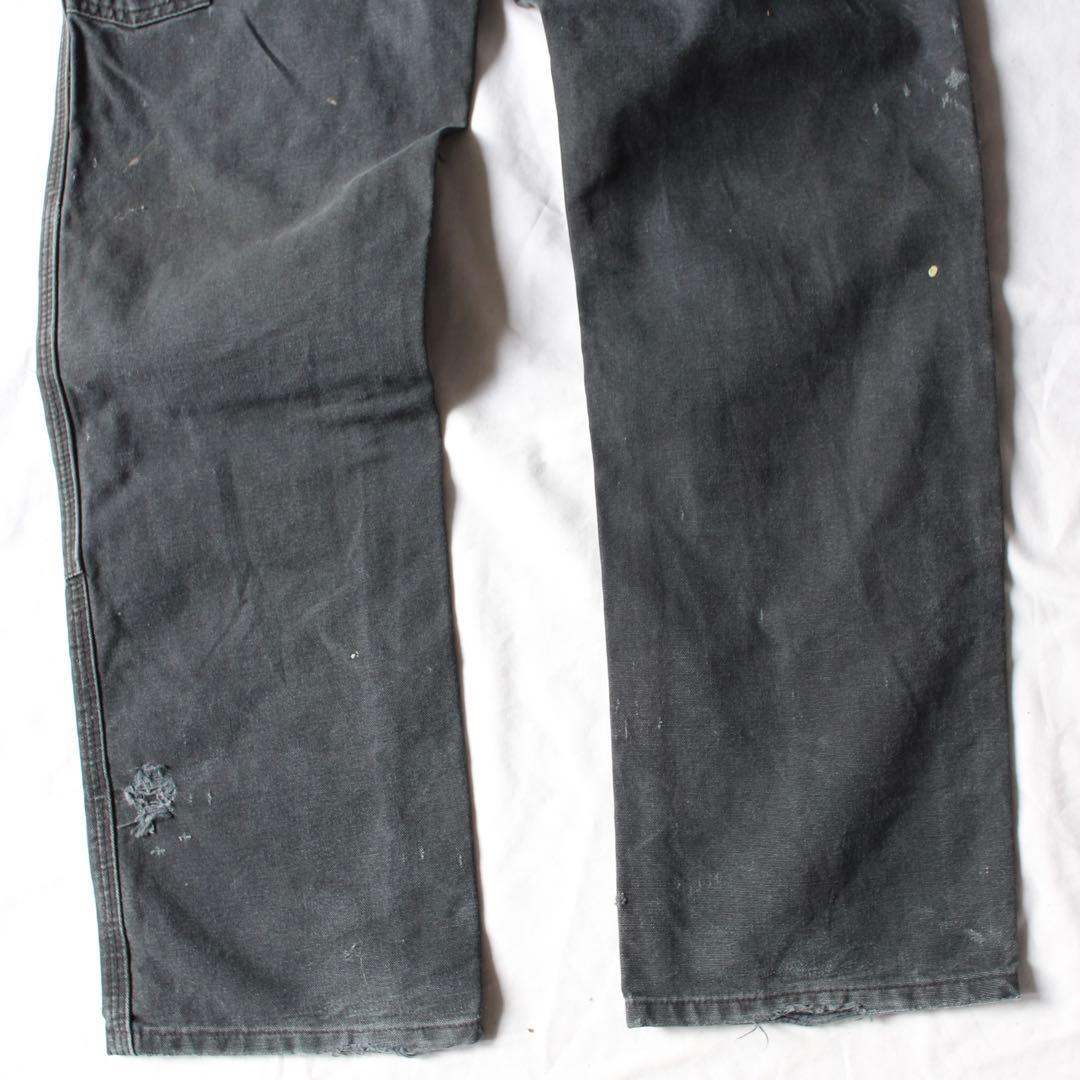 超雰囲気 Carhartt ダブルニー ペインターパンツ BLK 墨黒 ダック地