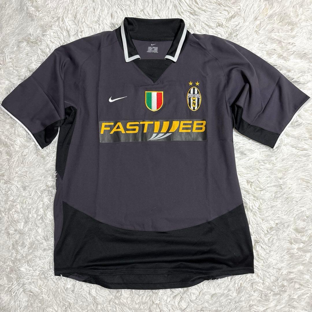00s Y2K NIKEナイキ ユベントス ゲームシャツ トレセゲ ユニフォーム