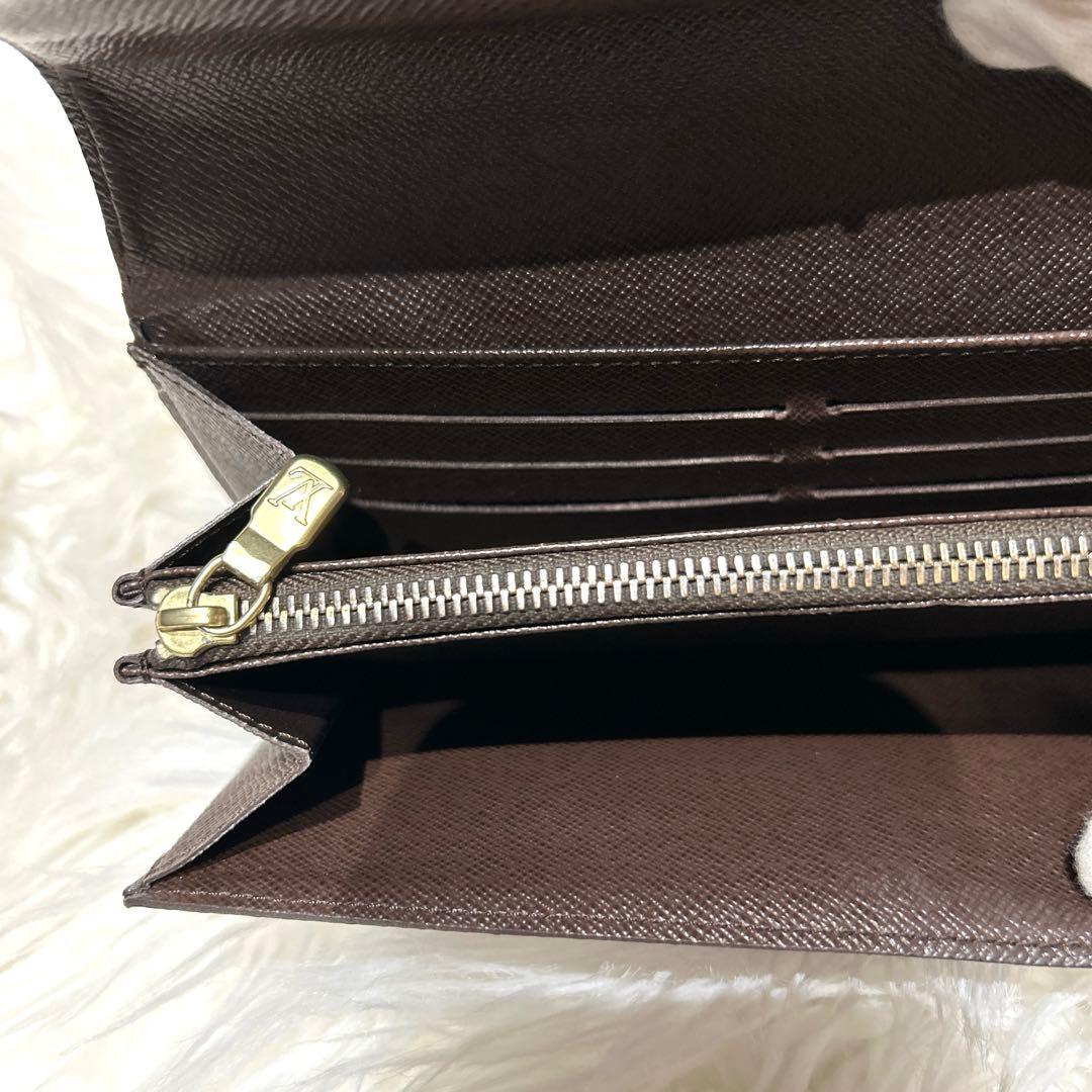 ルイヴィトン ポルトフォイユサラ ダミエエビヌ N61734