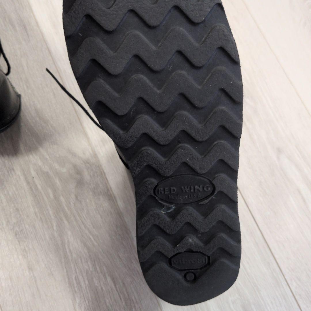 RED WING ブラック レザーブーツ8137 USA81/2 UK71/2