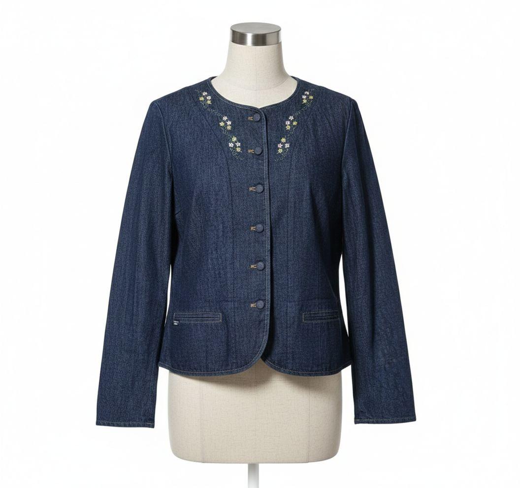 MademoiselleNONNON 花刺繍モンサンミッシェルジャケット