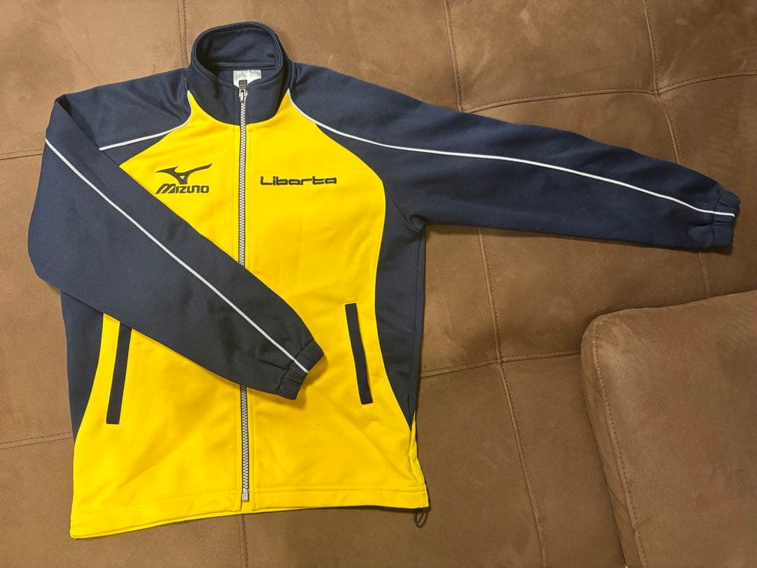 リベルタ　Liberta フルジップジャージ 140㎝ イエロー・ネイビー