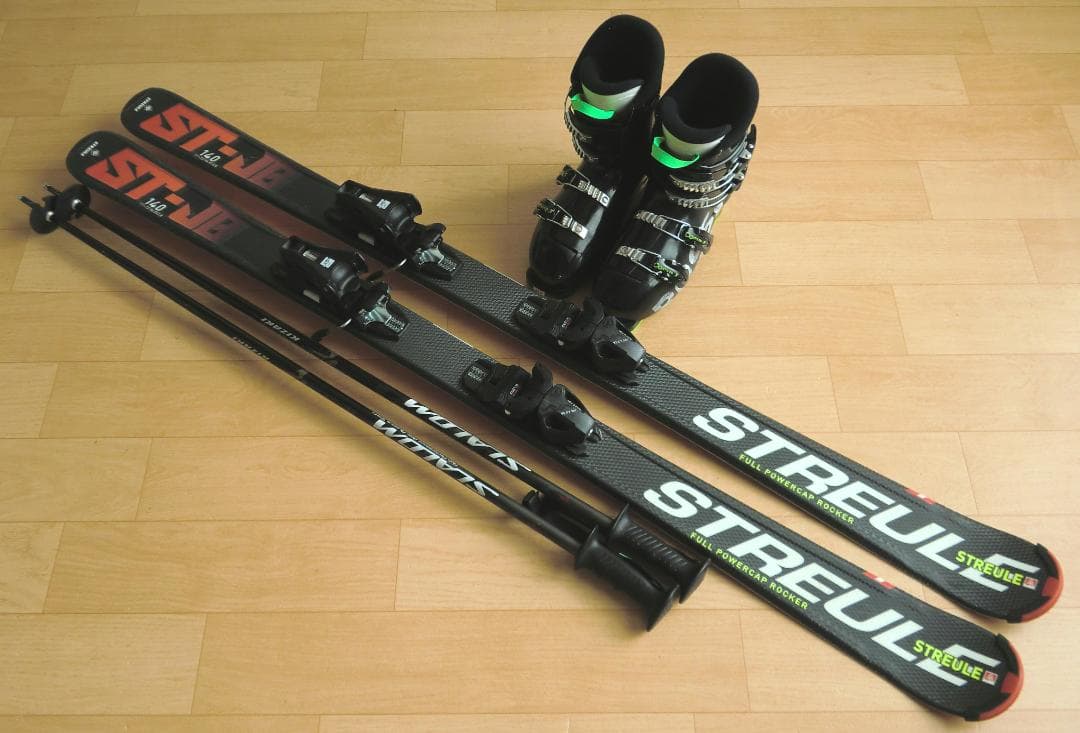 ■■11月限定■送料無料■STREULEジュニア用スキーセット140/24.5■
