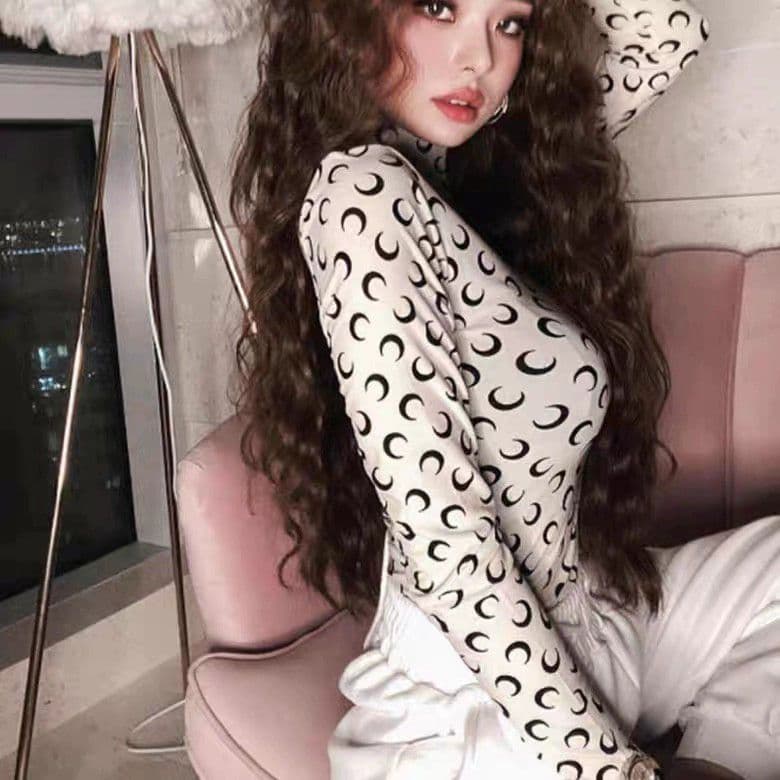 マリーンセル 長袖 Tシャツ ブラック トップス L