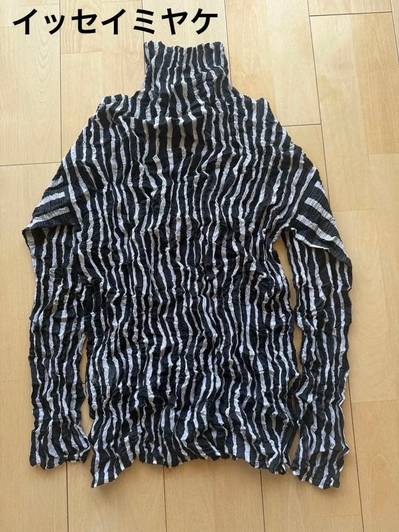 ISSEY MIYAKE ストライプ 長袖カットソー　L