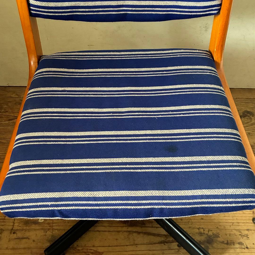 国産ヴィンテージ レトロ 回転式 デスクチェア