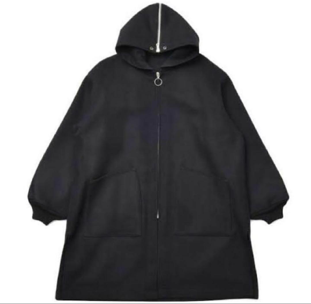 COMOLI メルトン フーデッド コート サイズ1