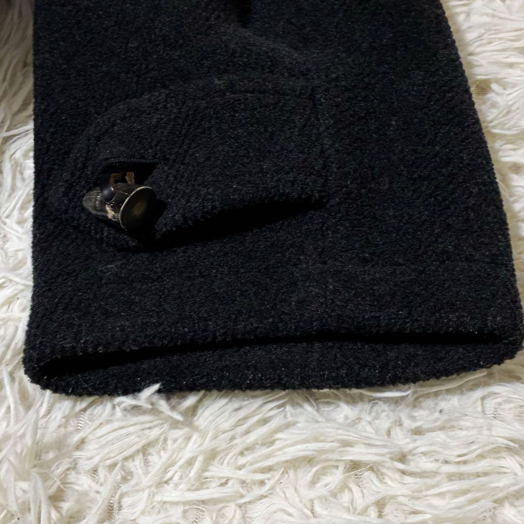 【美品】✨ バーバリー ムーアブルック ヘリンボーン ダッフルコート　L相当