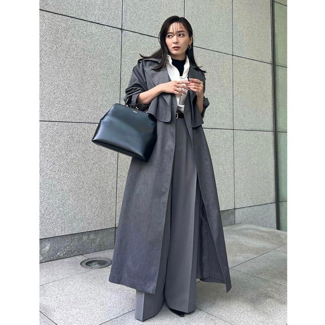 anuans 3wayトレンチコート グレー