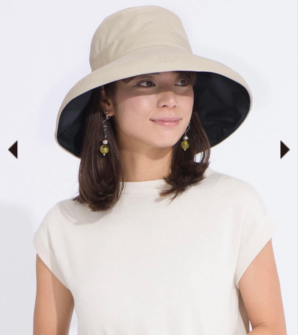 サンバリア100 トラベルハット　M ベージュ