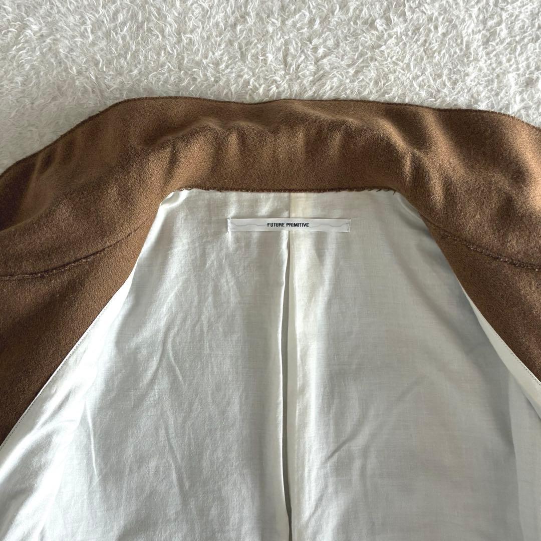 フューチャープリミティブ ウールメルトン丸襟コート ゆったり ユニセックス