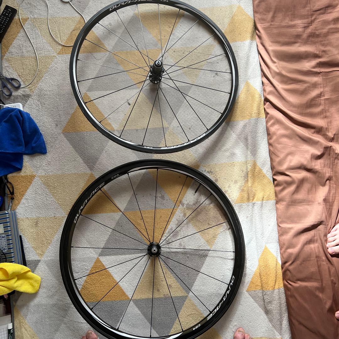 SHIMANO DURA-ACE C24 カーボンチューブラーホイール
