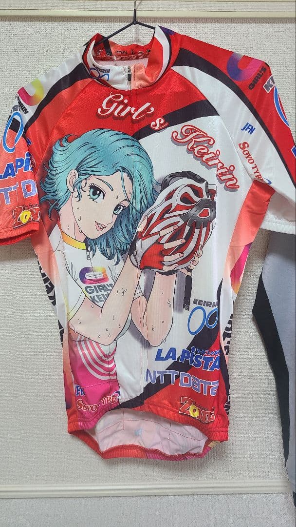 【最終特価】ガールズケイリン（競輪） ✕ 弓月光　コラボ　サイクルジャージ　L