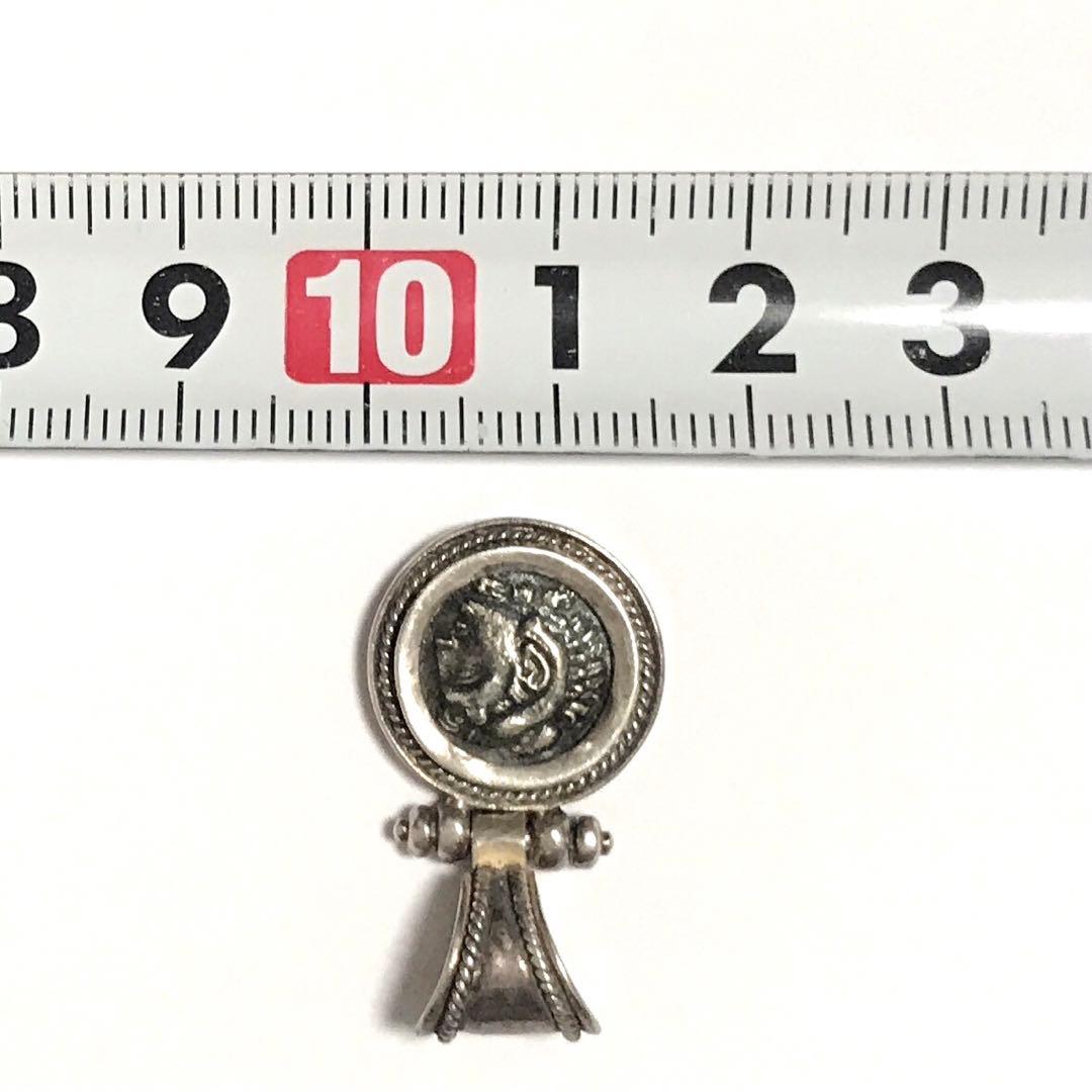 ローマ時代  アンティーク ペンダントトップ 古銭 アレキサンダー大王