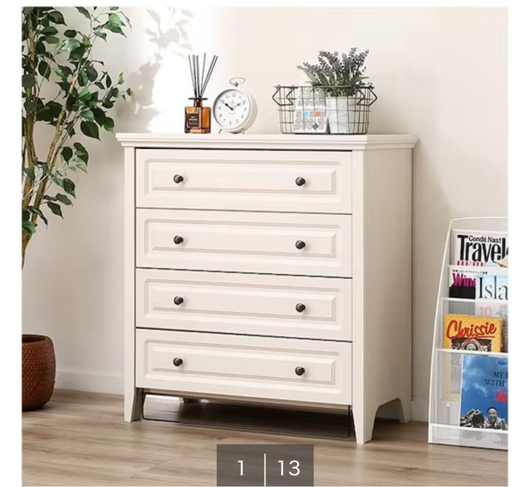 ニトリ　チェスト　キャセイ　5段　ホワイト