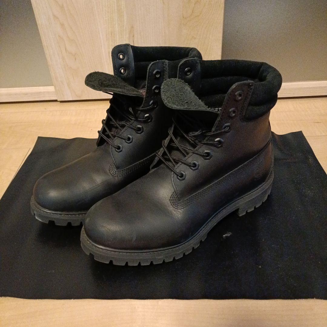 Timberland　6インチブーツ　レザーウォータープルーフ　ブラック