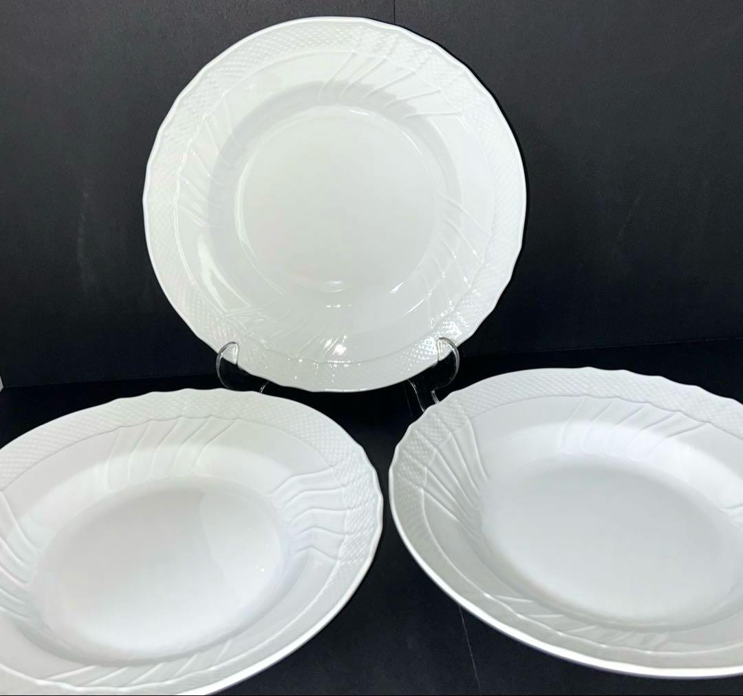 Richard Ginori ベッキオホワイト パスタ スープ プレート 23