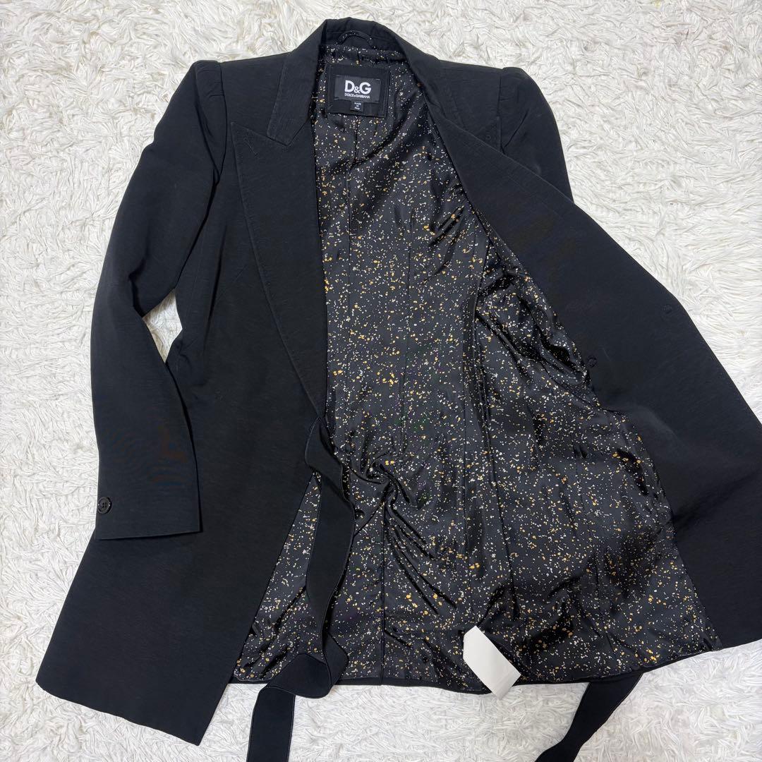 D&G Dolce&Gabbana レディース ジャケット ブラック 総柄 Ｍ