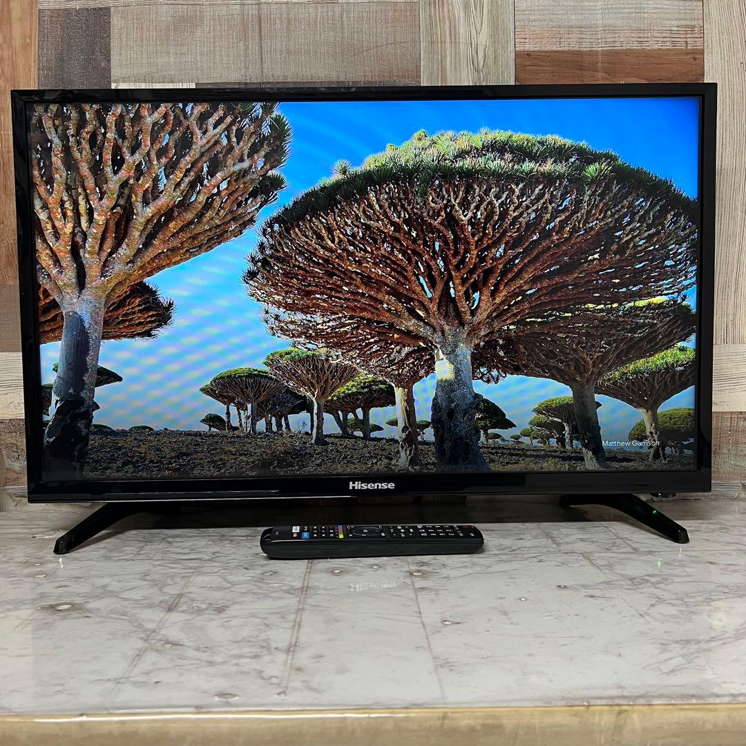 即日受渡❣️3年前購入全国送料込ハイセンス32型YouTube.U-NEXT