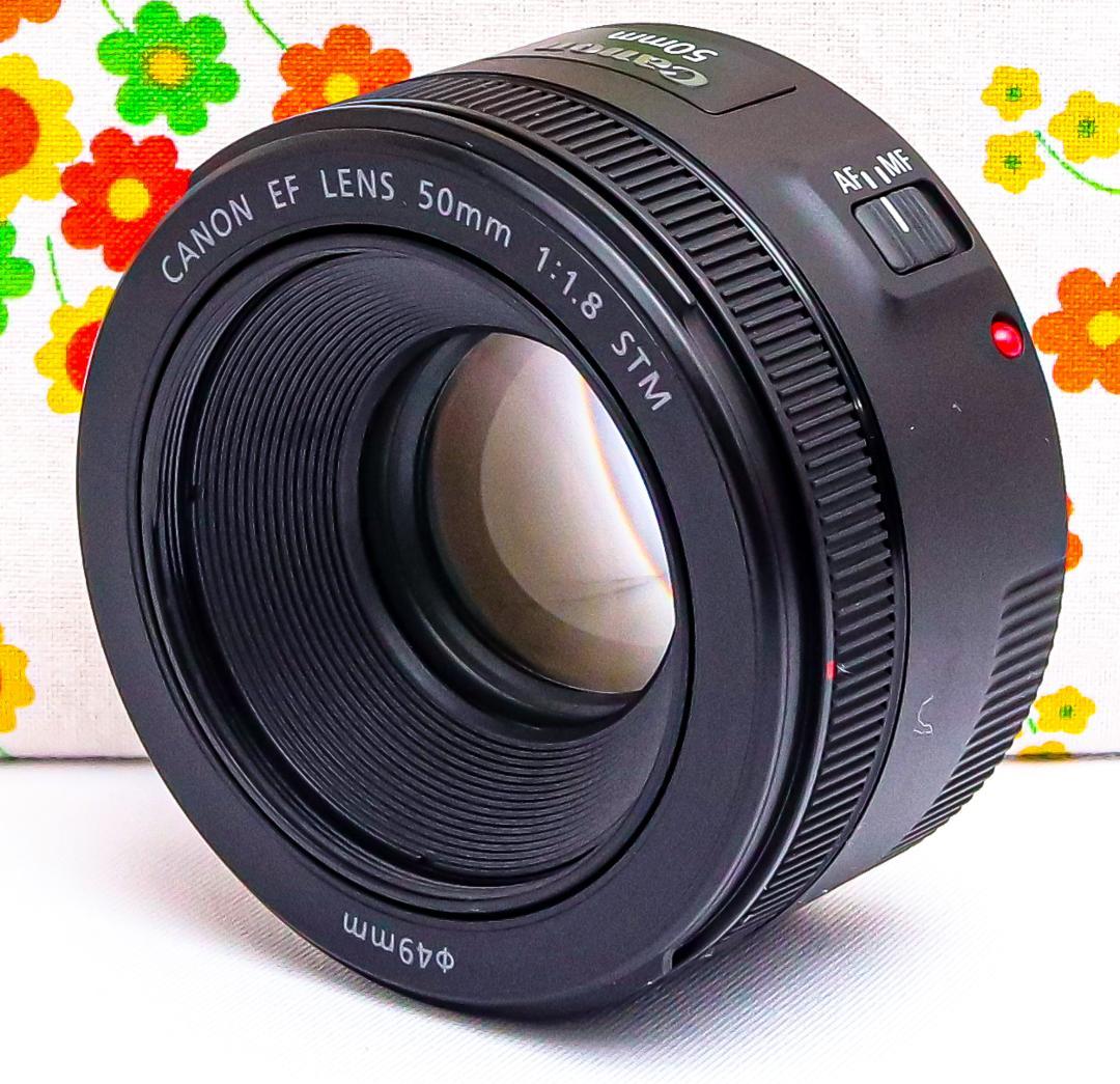 美品 キャノン Canon EF 50mm F1.8☆新型STM☆単焦点レンズ