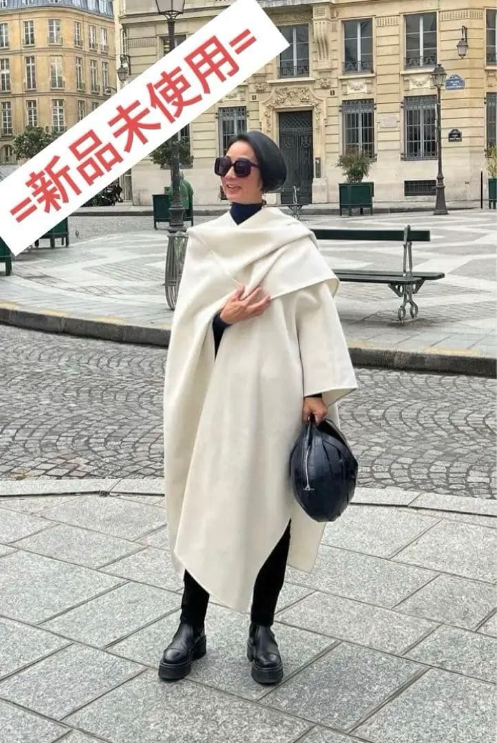 R*a様 【新品タグ付き】中村江里子さん着用ロングポンチョ