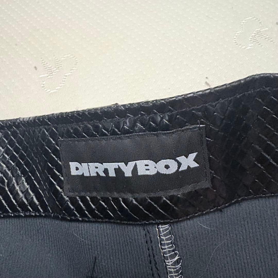 ［DIRTYBOX］SNAKE LEATHER SHORT
